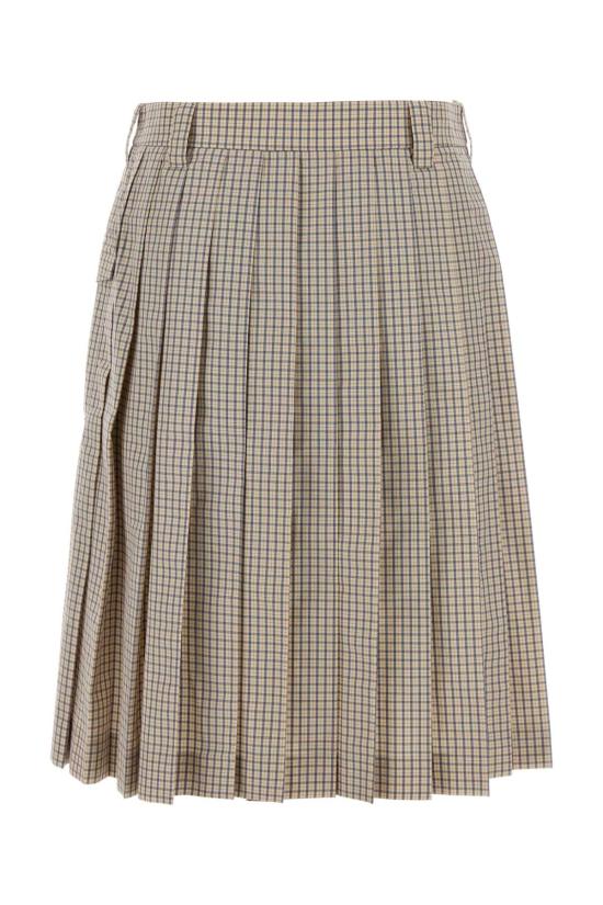 26SS 미우미우 미디 스커트 MG2642SOOO19CW F0036 CHECKED - MIU MIU