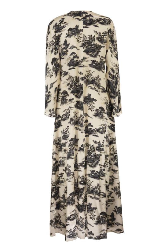 26SS 막스마라 롱 원피스 2616221164600 002 CREAM BLACK - MAX MARA