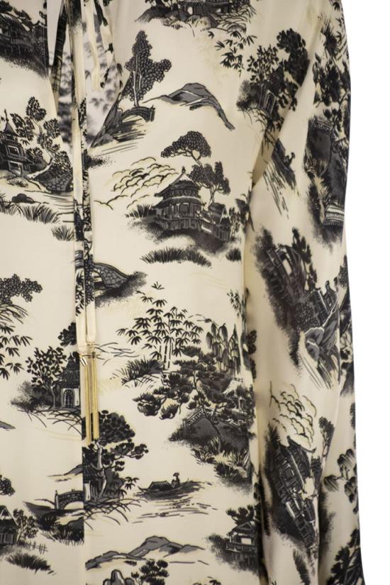 26SS 막스마라 롱 원피스 2616221164600 002 CREAM BLACK - MAX MARA