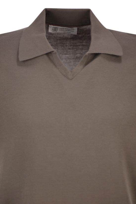 26SS 브루넬로 쿠치넬리 반팔 티셔츠 M29800145 CLL90 BROWN - BRUNELLO CUCINELLI