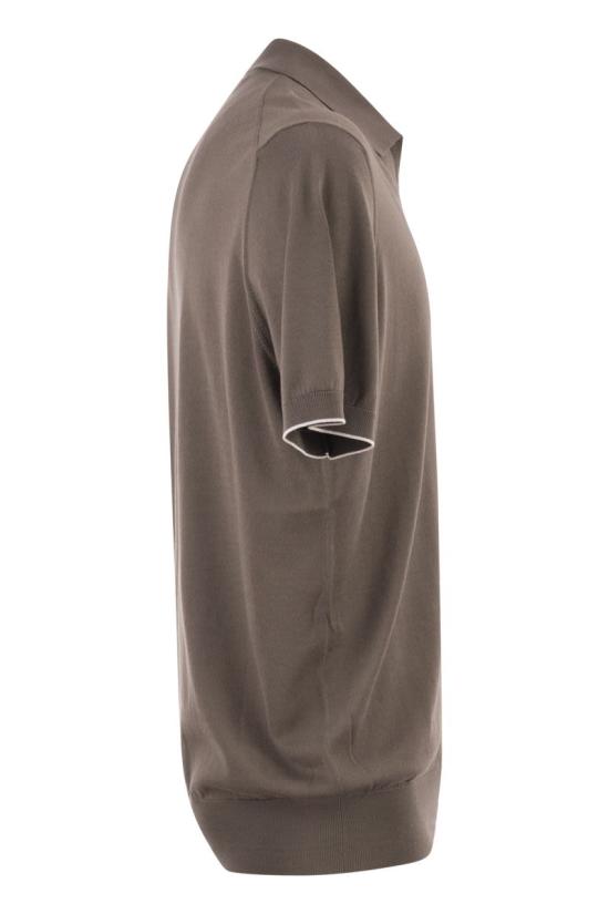 26SS 브루넬로 쿠치넬리 반팔 티셔츠 M29800145 CLL90 BROWN - BRUNELLO CUCINELLI