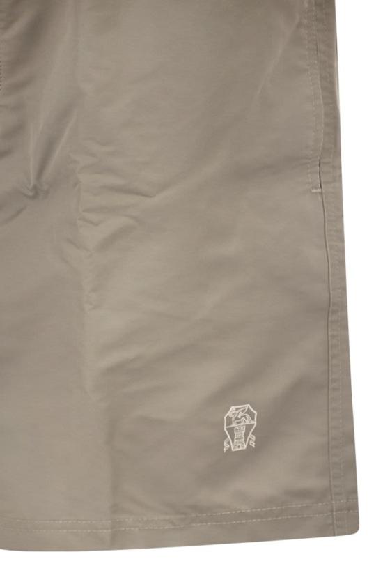 26SS 브루넬로 쿠치넬리 로고 스윔 팬츠 MW817043 CXX37 KHAKI - BRUNELLO CUCINELLI