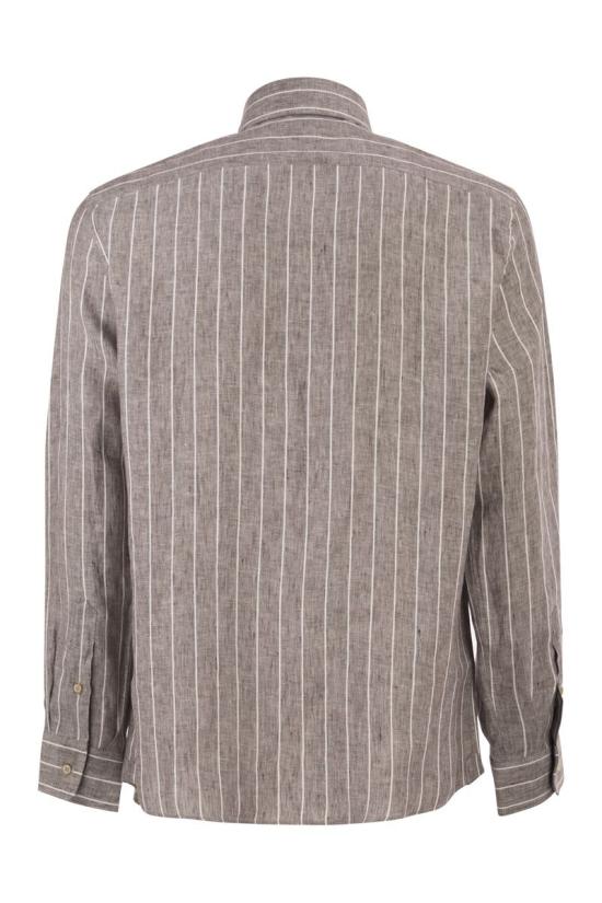 26SS 브루넬로 쿠치넬리 긴팔 셔츠 MA6860627 C146 HAZELNUT - BRUNELLO CUCINELLI