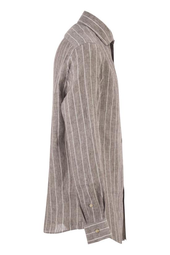 26SS 브루넬로 쿠치넬리 긴팔 셔츠 MA6860627 C146 HAZELNUT - BRUNELLO CUCINELLI