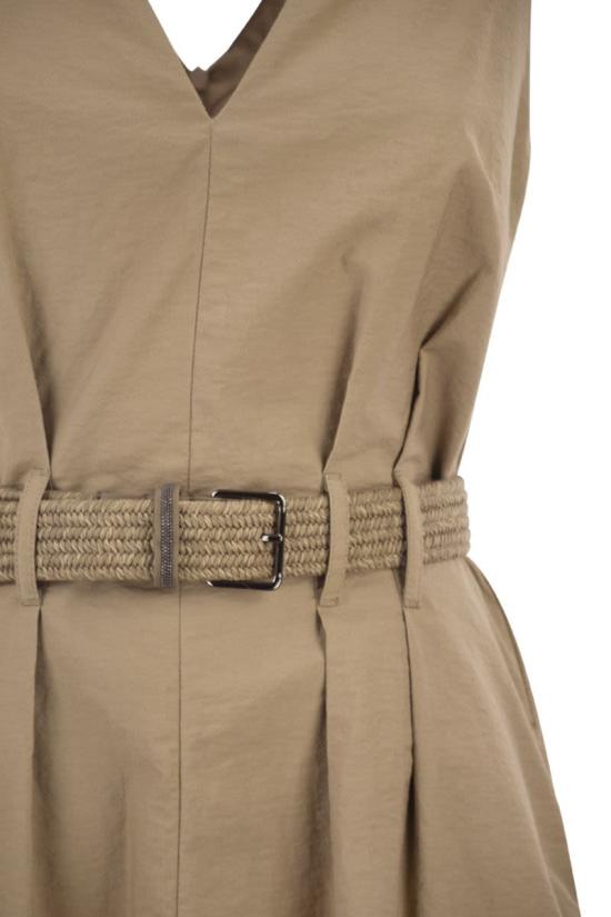 26SS 브루넬로 쿠치넬리 미디 원피스 ML140A5354 C9322 CAMEL - BRUNELLO CUCINELLI