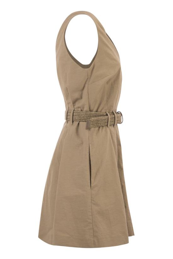 26SS 브루넬로 쿠치넬리 미디 원피스 ML140A5354 C9322 CAMEL - BRUNELLO CUCINELLI