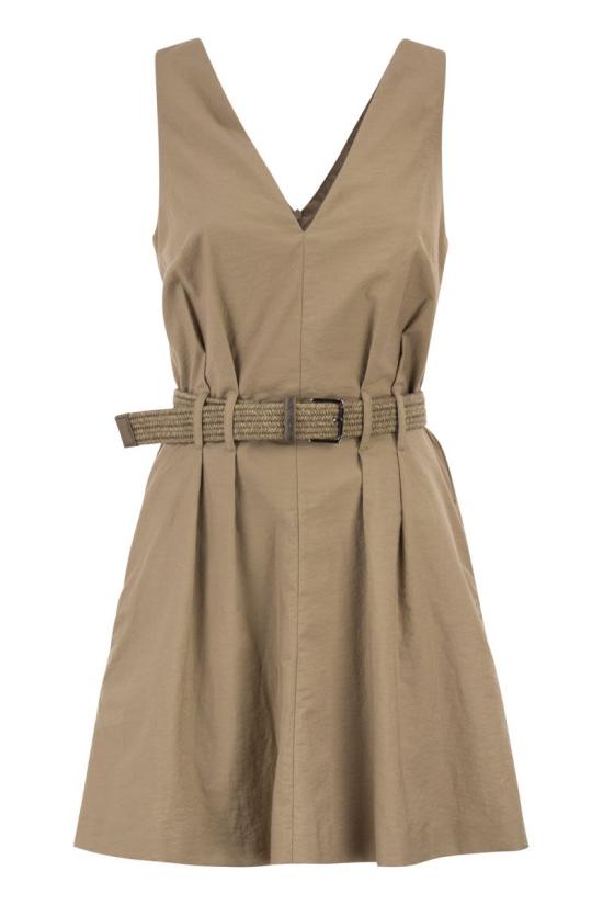 26SS 브루넬로 쿠치넬리 미디 원피스 ML140A5354 C9322 CAMEL