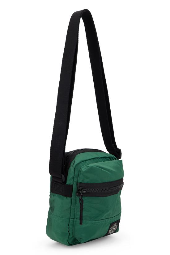  스톤 아일랜드 코티드 나일론 메탈 에코닐 크로스바디백 S159200015S0251V005H green - STONE ISLAND