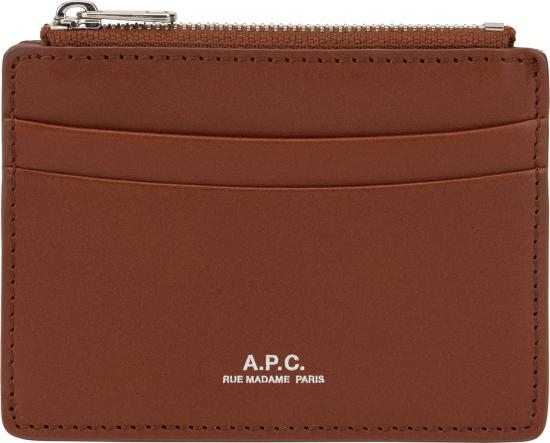  아페쎄 카드지갑 PXAWVH63669CAD brown - A.P.C.