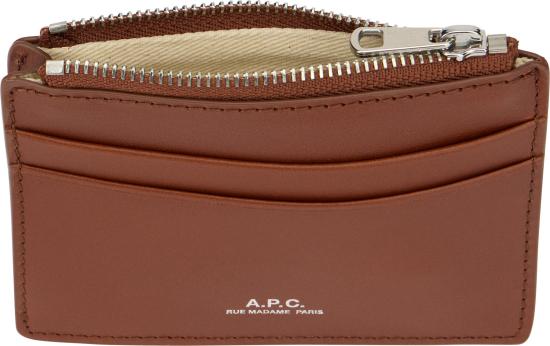  아페쎄 카드지갑 PXAWVH63669CAD brown - A.P.C.