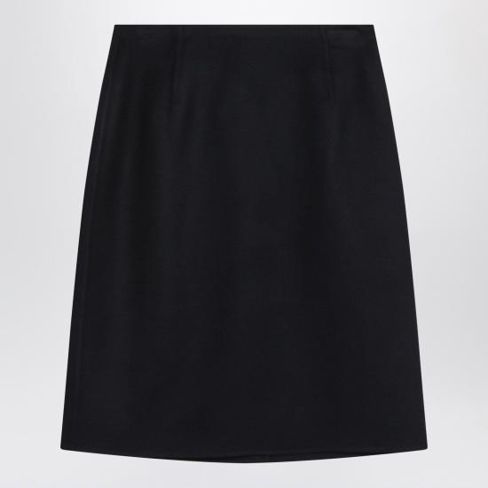 25FW 로로피아나 미디 스커트 FAP0429WS W000 Navy Blue