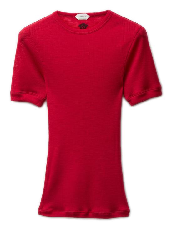 26SS 베르사체 반팔 티셔츠 10245061A17548 1RB30 Red