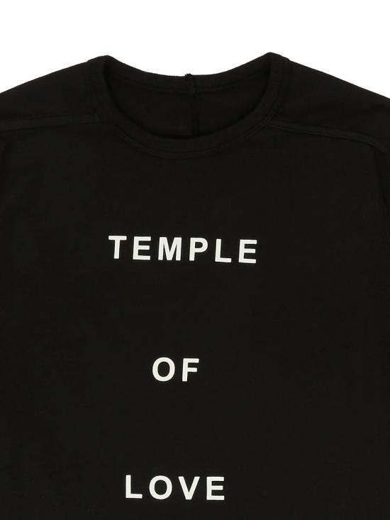 26SS [키즈] 릭 오웬스 티셔츠 BG01F3266RNP14P 0911 Black - RICK OWENS