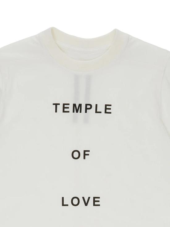 26SS [키즈] 릭 오웬스 티셔츠 BG01F3274RNP14P 1109 White - RICK OWENS