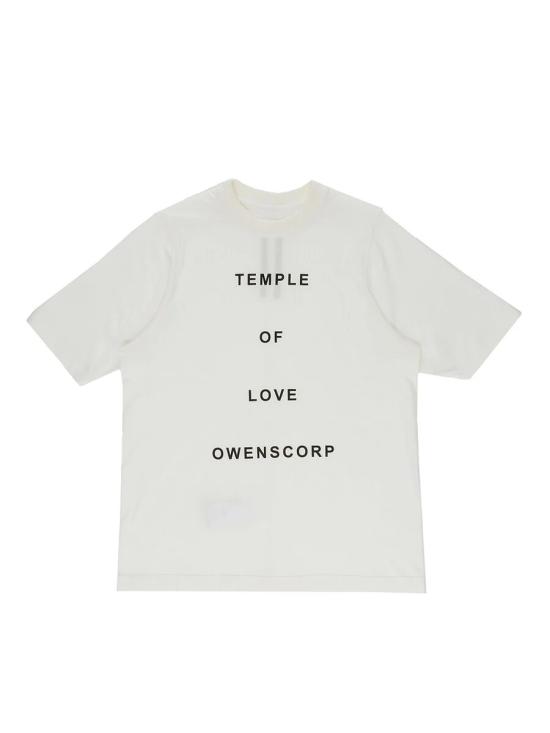 26SS [키즈] 릭 오웬스 티셔츠 BG01F3274RNP14P 1109 White