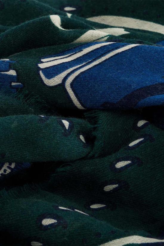  메종 르콩트 플라망 머플러/스카프 Maison Lecomte Flament 점핑 울 실크 블렌드 반다나 스카프 - MAISON LECOMTE FLAMENT