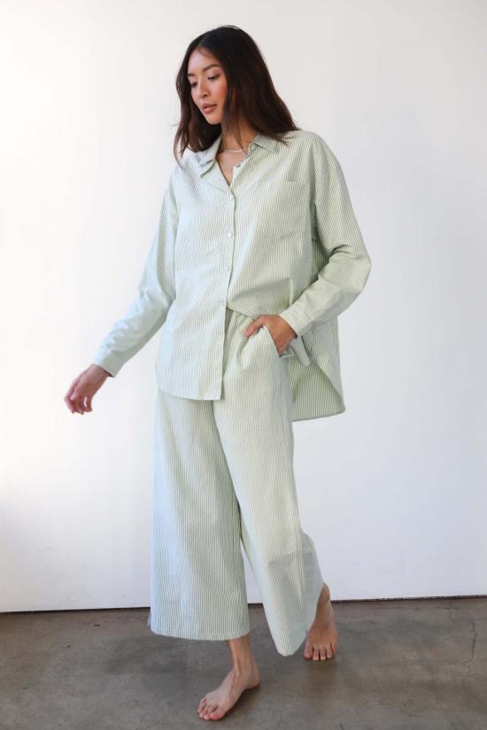  비 아이들 언더웨어 Be Idle 핀스트라이프 복서 팬츠 - BE IDLE