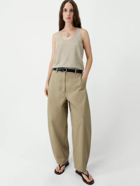  코데라 스트레이트 팬츠 코르데라 코튼 커브드 팬츠