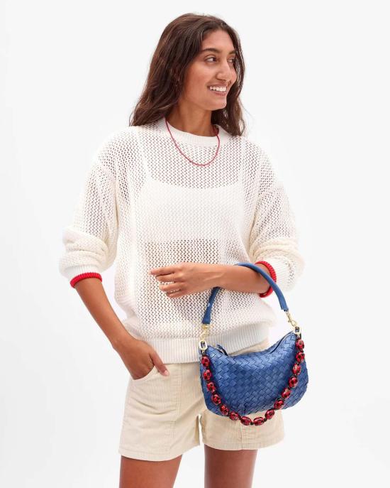  클레어 브이 액세서리 클레어 V. 쇼티 스트랩 체커 - CLEARE V.