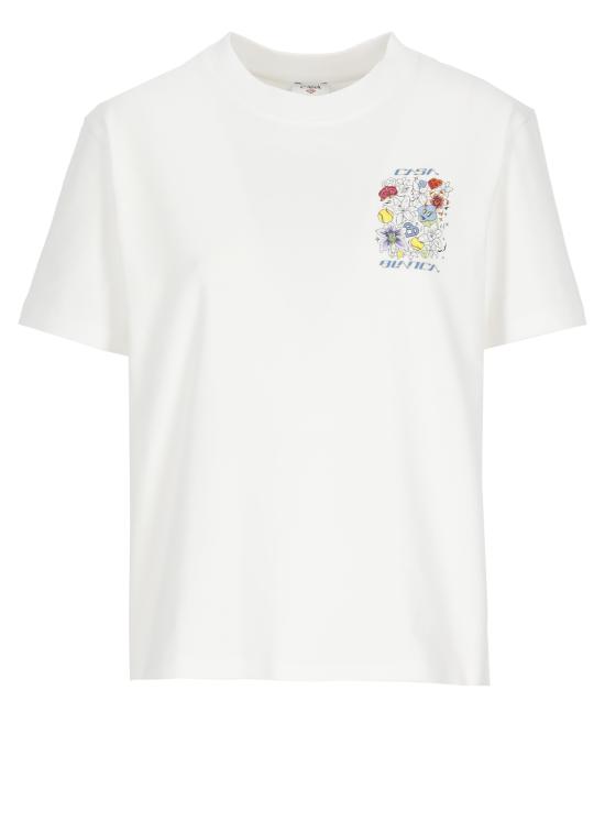 26SS 카사블랑카 반팔 티셔츠 WSS26JTS04603 BRIGHT WHITE White