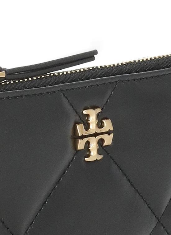 26SS 토리버치 키라 다이아몬드 큉트 집 카드 케이스 158629 001 Black - TORY BURCH