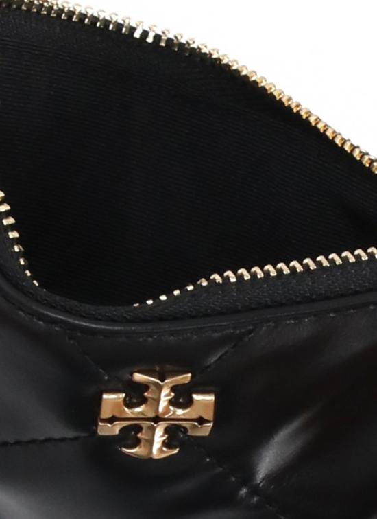 26SS 토리버치 키라 다이아몬드 큉트 집 카드 케이스 158629 001 Black - TORY BURCH