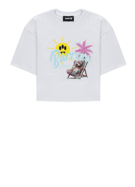 26SS [키즈] 바로우 티셔츠 S6BKJGTH240 002 White