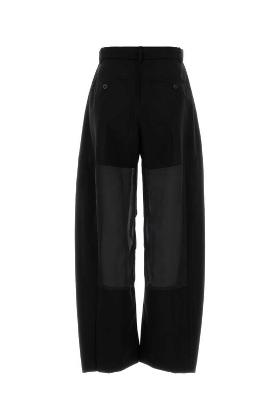  사카이 스트레이트 팬츠 울 팬츠 블랙 - SACAI