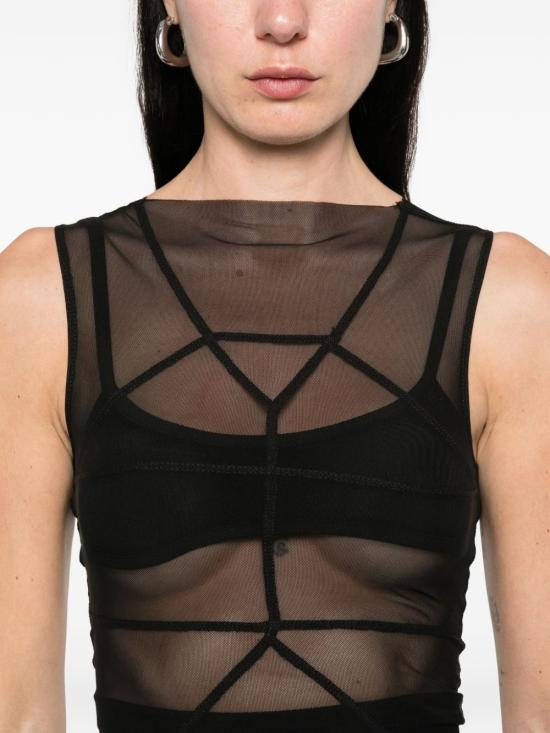 26SS 릭 오웬스 반팔 티셔츠 RO01F6177 TUS 09 Black - RICK OWENS