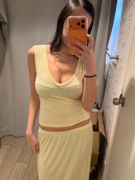  카이 인티메이츠 민소매 티셔츠 리클라인 뱀부 쉘 탑 리몬첼로 - KYE INTIMATES