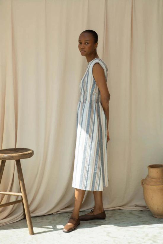  보몽 오가닉 원피스 보몬트 오가닉 오틸리 메이 스트라이프 드레스 - BEAUMONT ORGANIC