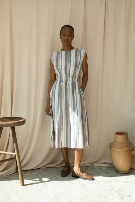  보몽 오가닉 원피스 보몬트 오가닉 오틸리 메이 스트라이프 드레스 - BEAUMONT ORGANIC