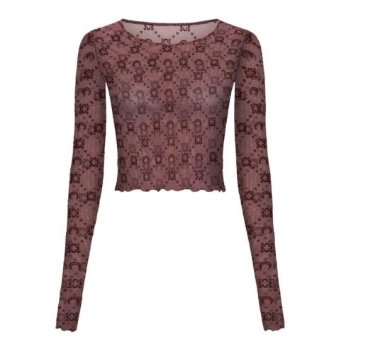 26SS 마린세르 반팔 티셔츠 WTS012ACJER0005 PU70 AUBERGINE