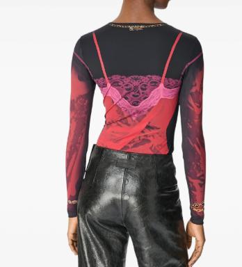 26SS 마린세르 반팔 티셔츠 WTS006ACJER0085 RD11 RIBBON RED - MARINE SERRE