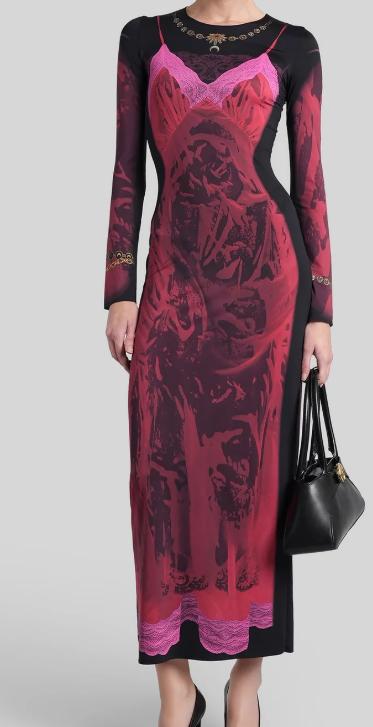 26SS 마린세르 미디 원피스 WDR300BCJER0085 RD11 RIBBON RED