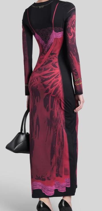 26SS 마린세르 미디 원피스 WDR300BCJER0085 RD11 RIBBON RED - MARINE SERRE