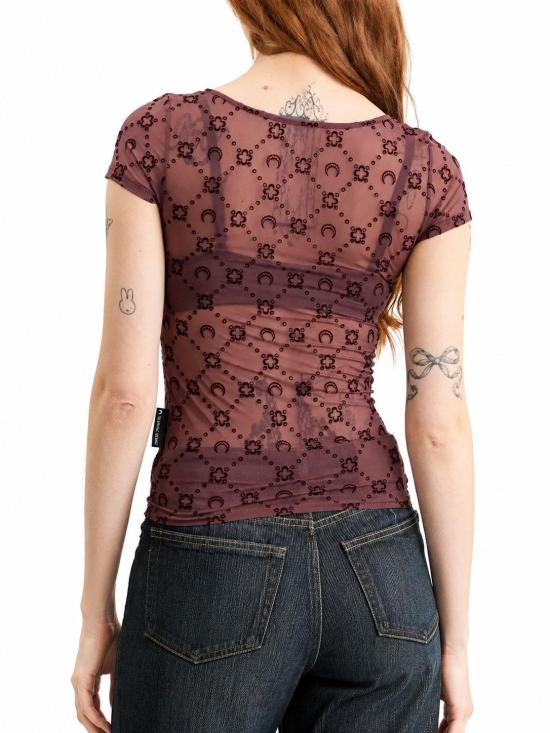 26FW 마린세르 반팔 티셔츠 WTO389ACJER0005 PU70 AUBERGINE - MARINE SERRE