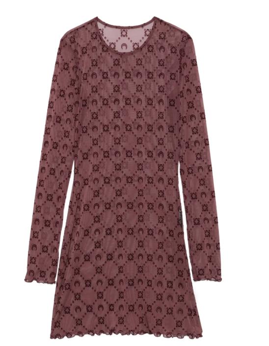 26SS 마린세르 미디 원피스 WDR267ACJER0005 PU70 AUBERGINE