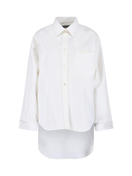 26SS 발렌시아가 셔츠 872318 TUM18 9000 White