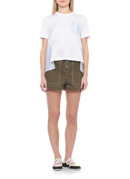 26SS 마르니 반팔 티셔츠 THJE0378Q1 UTC44600W01 White - MARNI