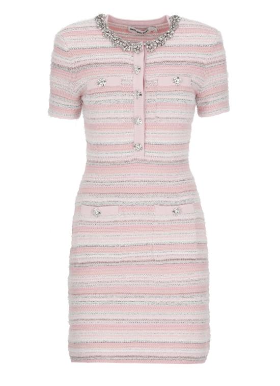 26SS 셀프 포트레이트 미디 원피스 SS26188SP PINK TEXTURED KNITPINK Pink