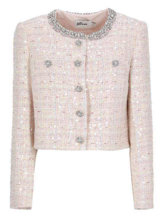 26SS 셀프 포트레이트 수트 자켓 SS26026JP PINK SEQUIN BOUCLEPINK Pink