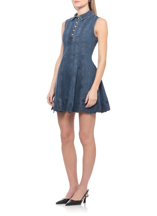 26SS 셀프 포트레이트 미디 원피스 SS26820SBL DENIM BRODERIEBLUE Blue - SELF PORTRAIT