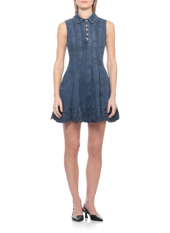 26SS 셀프 포트레이트 미디 원피스 SS26820SBL DENIM BRODERIEBLUE Blue - SELF PORTRAIT