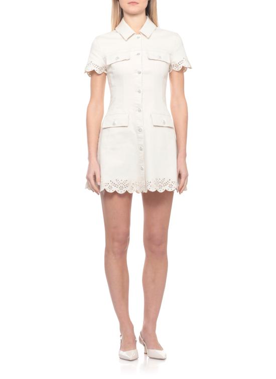 26SS 셀프 포트레이트 미디 원피스 SS26824SC CREAM BRODERIE DENIMCREAM Ivory - SELF PORTRAIT