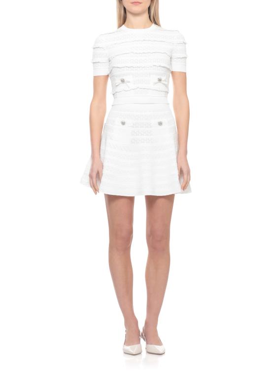 26SS 셀프 포트레이트 스웨터 SS26063TW WHITE POINTELLE KNITWHITE White - SELF PORTRAIT