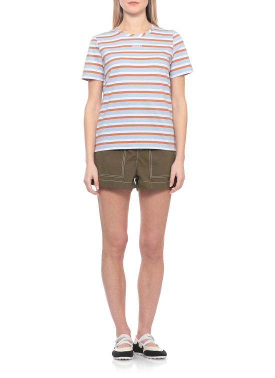 26SS 마르니 반팔 티셔츠 THJE0390MX UTC639STB21 Light Blue - MARNI