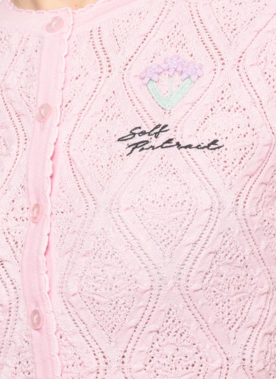 26SS 셀프 포트레이트 가디건 SS26057T P PINK POINTELLEPINK Pink - SELF PORTRAIT
