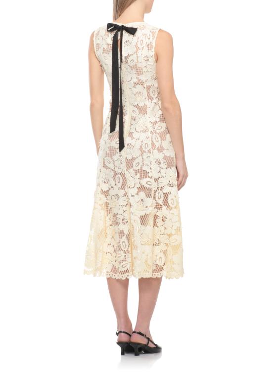 26SS 셀프 포트레이트 미디 원피스 SS26094MY YELLOW CROCHET LACEYELLOW Yellow - SELF PORTRAIT