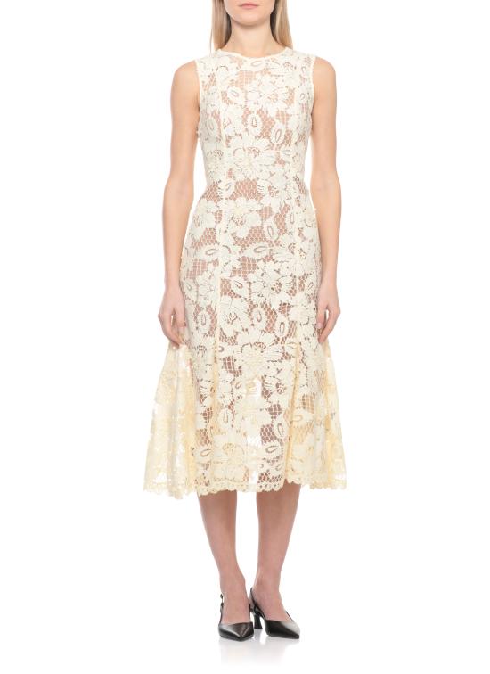 26SS 셀프 포트레이트 미디 원피스 SS26094MY YELLOW CROCHET LACEYELLOW Yellow - SELF PORTRAIT